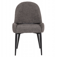 ΚΑΡΕΚΛΑ SARKY HM8585.11 ΥΦΑΣΜΑ ΜΠΟΥΚΛΕ ΓΚΡΙ ΜΕ ΜΕΤΑΛΛΙΚΑ ΠΟΔΙΑ 56x64x88Yεκ.