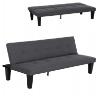 ΚΑΝΑΠΕΣ ΚΡΕΒΑΤΙ 2-ΘΕΣΙΟΣ KORO HM3304.01 ΓΚΡΙ PU ΔΕΡΜΑ 165x75x64Υεκ