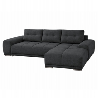 ΚΑΝΑΠΕΣ ΚΡΕΒΑΤΙ ΔΕΞΙΑ ΓΩΝΙΑ COMFYRA HM3336.01R ΓΚΡΙ ΥΦΑΣΜΑ 270x181x75Υεκ