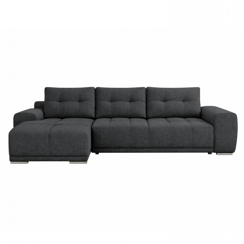 ΚΑΝΑΠΕΣ ΚΡΕΒΑΤΙ ΑΡΙΣΤΕΡΗ ΓΩΝΙΑ COMFYRA HM3336.01L ΓΚΡΙ ΥΦΑΣΜΑ 270x181x75Υεκ