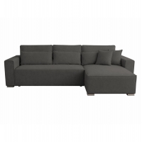 ΚΑΝΑΠΕΣ ΚΡΕΒΑΤΙ ΑΝΑΣΤΡΕΨΙΜH ΓΩΝΙΑ CORNERA HM3335.01 ΓΚΡΙ ΥΦΑΣΜΑ 269x155x89Yεκ