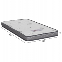 ΣΤΡΩΜΑ ΑΦΡΟΥ TRICO HM743 ΛΕΥΚΟ 90x190x10(πάχος)εκ.