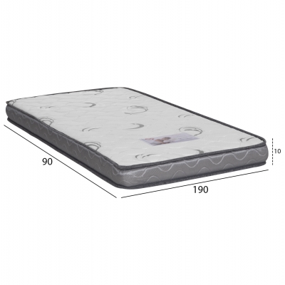 ΣΤΡΩΜΑ ΑΦΡΟΥ TRICO HM743 ΛΕΥΚΟ 90x190x10(πάχος)εκ.