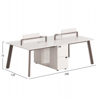 ΣΤΑΘΜΟΣ ΕΡΓΑΣΙΑΣ 4 ΘΕΣΕΩΝ NEWLINE HM18277 ΜΕΛΑΜΙΝΗ ΚΡΕΜ-ΠΟΔΙΑ ΑΛΟΥΜΙΝΙΟΥ 240x120x75Υ