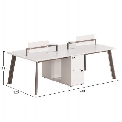 ΣΤΑΘΜΟΣ ΕΡΓΑΣΙΑΣ 4 ΘΕΣΕΩΝ NEWLINE HM18277 ΜΕΛΑΜΙΝΗ ΚΡΕΜ-ΠΟΔΙΑ ΑΛΟΥΜΙΝΙΟΥ 240x120x75Υ ΣΤΑΘΜΟΣ ΕΡΓΑΣΙΑΣ 4 ΘΕΣΕΩΝ NEWLINE HM18277 ΜΕΛΑΜΙΝΗ ΚΡΕΜ-ΠΟΔΙΑ ΑΛΟΥΜΙΝΙΟΥ 240x120x75Υ