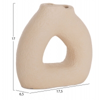 ΕΠΙΤΡΑΠΕΖΙΟ ΔΙΑΚΟΣΜΗΤΙΚΟ ΒΑΖΟ DECANT HM4667.02S ΤΕΡΑΚΟΤΑ ΣΕ ΚΡΕΜ--17.5x6.5x17Υεκ.