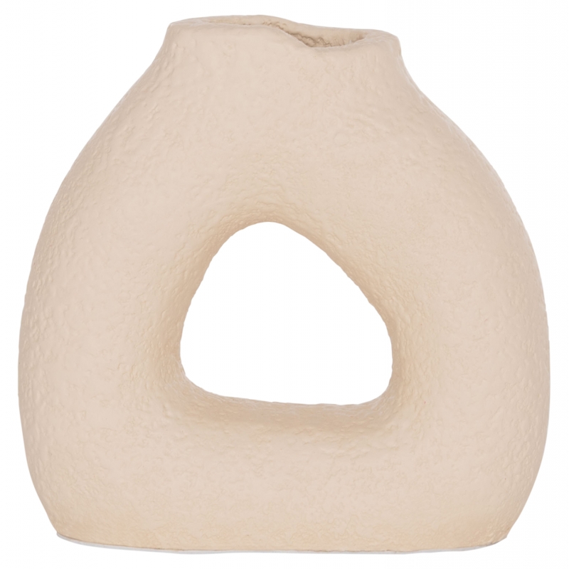 ΕΠΙΤΡΑΠΕΖΙΟ ΔΙΑΚΟΣΜΗΤΙΚΟ ΒΑΖΟ DECANT HM4667.02S ΤΕΡΑΚΟΤΑ ΣΕ ΚΡΕΜ--17.5x6.5x17Υεκ.