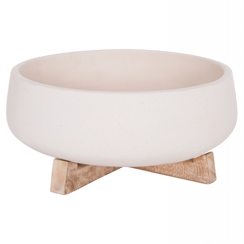 ΓΛΑΣΤΡΑ ΕΣ.ΧΩΡΟΥ FRELLO HM4674.02M ΛΕΥΚΟ FIBER CEMENT--TEAK ΒΑΣΗ 27x26,5x12Υεκ.