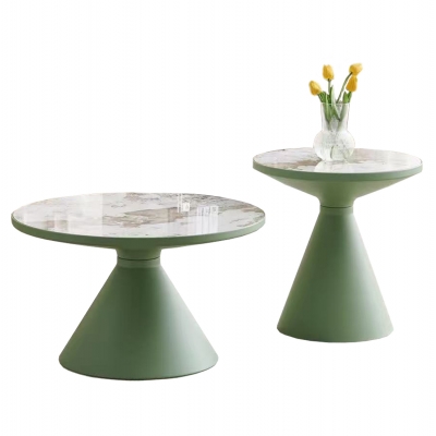 ΣΕΤ 2 ΤΡΑΠΕΖΙA ΣΑΛΟΝΙΟΥ LYNX HM18316.95 Β' ΔΙΑΛΟΓΗΣ-ΜΕΤΑΛΛΟ & SINTERED STONE TOP