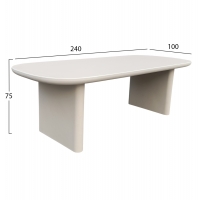 ΤΡΑΠΕΖΙ ΤΡΑΠΕΖΑΡΙΑΣ AZAMI HM6600.02 ΜΠΕΖ FIBER CEMENT 240x100x75Υεκ. ΤΡΑΠΕΖΙ ΤΡΑΠΕΖΑΡΙΑΣ AZAMI HM6600.02 ΜΠΕΖ FIBER CEMENT 240x100x75Υεκ.