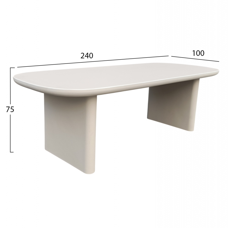 ΤΡΑΠΕΖΙ ΤΡΑΠΕΖΑΡΙΑΣ AZAMI HM6600.02 ΜΠΕΖ FIBER CEMENT 240x100x75Υεκ. ΤΡΑΠΕΖΙ ΤΡΑΠΕΖΑΡΙΑΣ AZAMI HM6600.02 ΜΠΕΖ FIBER CEMENT 240x100x75Υεκ.