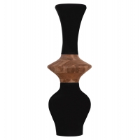 ΔΙΑΚΟΣΜΗΤΙΚΟ ΒΑΖΟ ΔΑΠΕΔΟΥ NEBULA HM4660.01S FIBER CEMENT ΜΑΥΡΟ--ΞΥΛΟ ΤΕΑΚ Φ45x115Υεκ