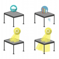 ΒΙΟΚΛΙΜΑΤΙΚΗ ΠΕΡΓΚΟΛΑ ΑΛΟΥΜΙΝΙΟΥ DOMECIL HM6611.01 ΜΕ ΜΕΤΑΛ. ΠΕΡΣΙΔΕΣ--300x300x240Υ