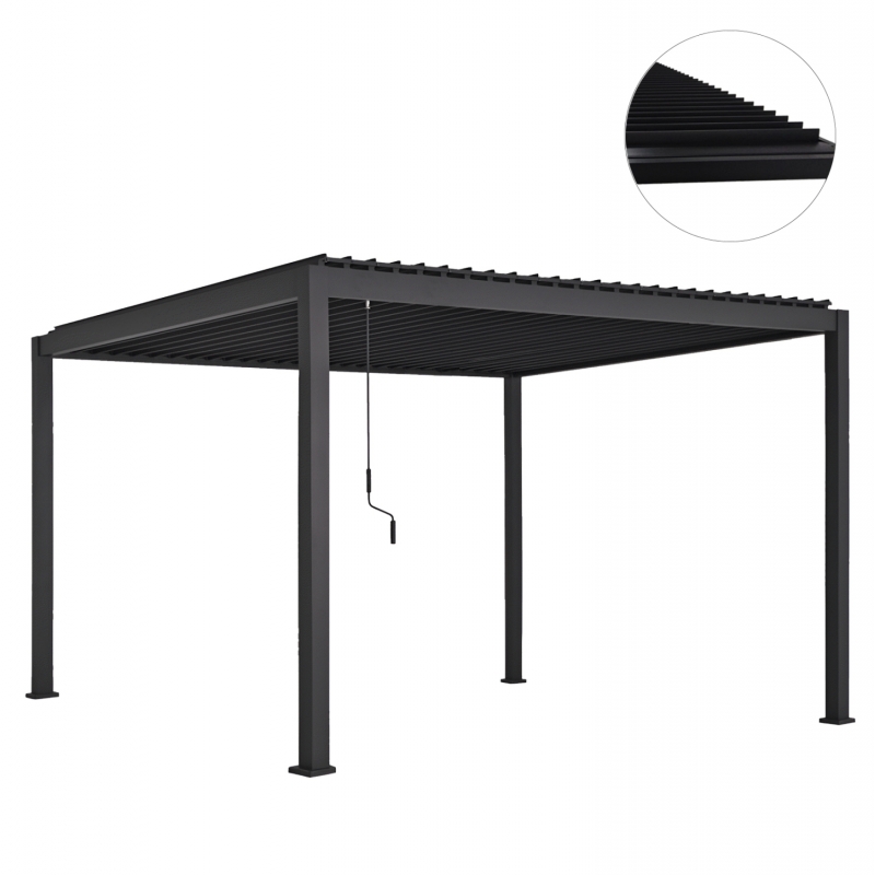 ΒΙΟΚΛΙΜΑΤΙΚΗ ΠΕΡΓΚΟΛΑ ΑΛΟΥΜΙΝΙΟΥ DOMECIL HM6612.01 ΜΕ ΜΕΤΑΛ. ΠΕΡΣΙΔΕΣ--300x400x240Υ