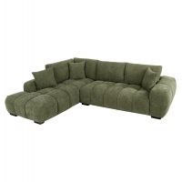 ΚΑΝΑΠΕΣ ΓΩΝΙΑ (ΑΡΙΣΤΕΡΗ) COVEN HM3266.14L ΠΡΑΣΙΝΟ ΥΦΑΣΜΑ 298x102-208x85Υεκ.