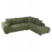 ΚΑΝΑΠΕΣ ΓΩΝΙΑ (ΔΕΞΙΑ) COVEN HM3266.14R ΠΡΑΣΙΝΟ ΥΦΑΣΜΑ 298x102-208x85Υεκ.