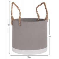 ΓΛΑΣΤΡΑ ΕΣ. ΧΩΡΟΥ ΣΕΙΡΑ TRYLL HM4690S FIBER CEMENT ΓΚΡΙ & ΣΧΟΙΝΙ Φ23x20Υεκ.