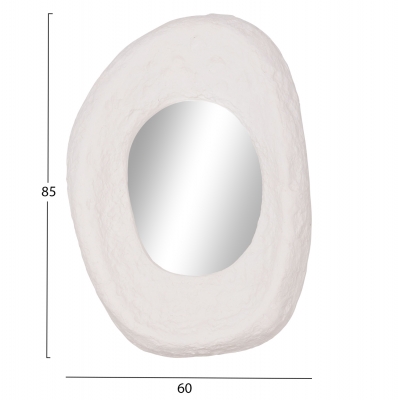 ΚΑΘΡΕΠΤΗΣ ΤΟΙΧΟΥ RIFFE HM4695.02 FIBER CEMENT ΛΕΥΚΟ 60x13x85Υεκ.