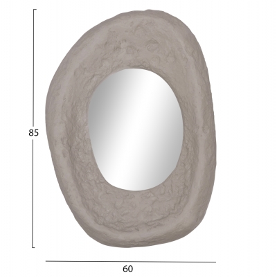 ΚΑΘΡΕΠΤΗΣ ΤΟΙΧΟΥ RIFFE HM4695.03 FIBER CEMENT ΓΚΡΙ 60x13x85Υεκ.