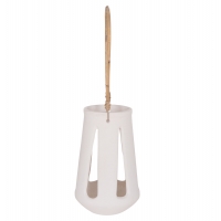 ΕΠΙΤΡΑΠΕΖΙΟ ΦΑΝΑΡΙ ERANTYL HM4696.02L ΛΕΥΚΟ FIBER CEMENT & ΧΕΡΟΥΛΙ RATTAN Φ17x27Yεκ.