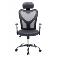 ΚΑΡΕΚΛΑ ΓΡΑΦΕΙΟΥ CUORE HM1207.02 ΜΑΥΡΟΣ ΣΚΕΛΕΤΟΣ-ΓΚΡΙ MESH 63x61x125Υεκ