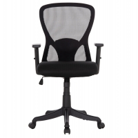 ΚΑΡΕΚΛΑ ΓΡΑΦΕΙΟΥ KRAM HM1208.01 ΜΑΥΡΟΣ ΣΚΕΛΕΤΟΣ--ΜΑΥΡΟ MESH 64x64x100-108Υεκ.