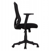 ΚΑΡΕΚΛΑ ΓΡΑΦΕΙΟΥ KRAM HM1208.01 ΜΑΥΡΟΣ ΣΚΕΛΕΤΟΣ--ΜΑΥΡΟ MESH 64x64x100-108Υεκ.