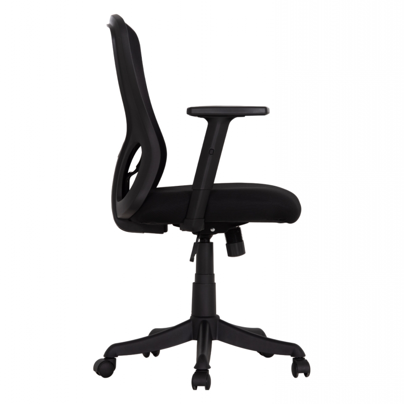 ΚΑΡΕΚΛΑ ΓΡΑΦΕΙΟΥ KRAM HM1208.01 ΜΑΥΡΟΣ ΣΚΕΛΕΤΟΣ--ΜΑΥΡΟ MESH 64x64x100-108Υεκ.