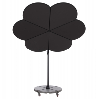 ΟΜΠΡΕΛΑ ΜΕ ΒΑΣΗ ΣΕΙΡΑ CANNOPY (flower) HM21286.01 ΑΛΟΥΜΙΝΙΟ-ΓΡΑΝΙΤΗΣ-ΜΟΛΥΒΙ ΧΡΩΜΑ 2,38x2,2μ