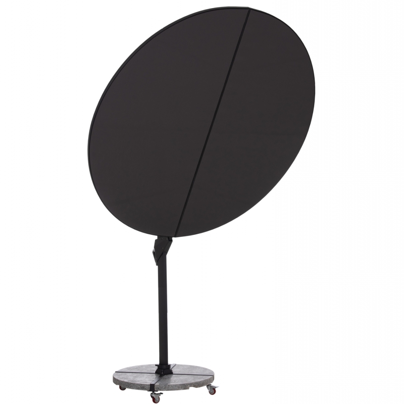 ΟΜΠΡΕΛΑ ΜΕ ΒΑΣΗ ΣΕΙΡΑ CANNOPY HM21285.01 ΑΛΟΥΜΙΝΙΟ & ΓΡΑΝΙΤΗΣ-ΜΟΛΥΒΙ ΧΡΩΜΑ Φ2,2μ