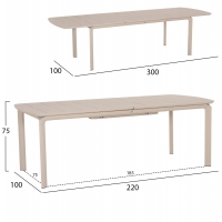ΤΡΑΠΕΖΙ ΕΠΕΚΤΕΙΝΟΜΕΝΟ SYMPO HM6415.05 ΜΠΕΖ ΑΛΟΥΜΙΝΙΟ 220-300x100x75Υεκ ΤΡΑΠΕΖΙ ΕΠΕΚΤΕΙΝΟΜΕΝΟ SYMPO HM6415.05 ΜΠΕΖ ΑΛΟΥΜΙΝΙΟ 220-300x100x75Υεκ