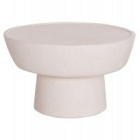 ΤΡΑΠΕΖΙ ΣΑΛΟΝΙΟΥ PIRSON HM18155.02 FIBER CEMENT ΣΕ ΛΕΥΚΟ--Φ60x36Υεκ.