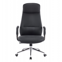 ΚΑΡΕΚΛΑ ΓΡΑΦΕΙΟΥ SONTY HM18354.01 ΜΑΥΡΟ PU ΔΕΡΜΑ--ΒΑΣΗ ΧΡΩΜΙΟΥ 67x68x125Υεκ