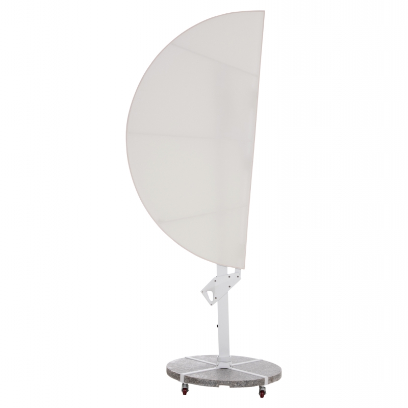 ΟΜΠΡΕΛΑ ΜΕ ΒΑΣΗ ΣΕΙΡΑ CANNOPY HM21285.02 ΑΛΟΥΜΙΝΙΟ & ΓΡΑΝΙΤΗΣ-ΛΕΥΚΟ ΧΡΩΜΑ Φ2,2μ