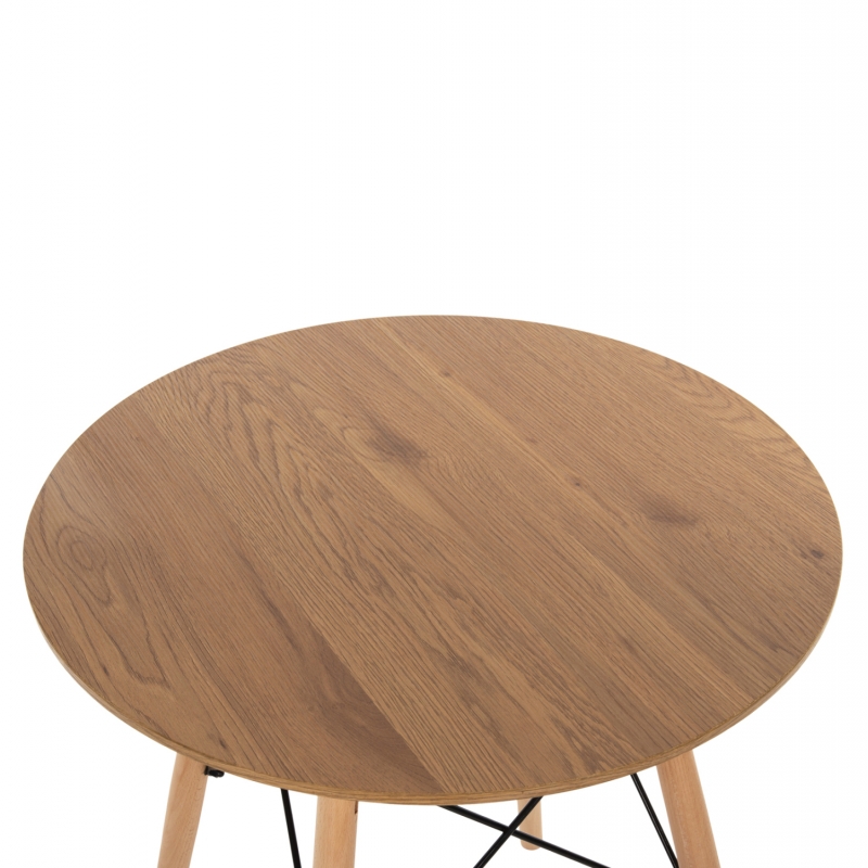 ΣΕΤ ΤΡΑΠΕΖΑΡΙΑΣ 3ΤΜΧ TWIST HM21370 ΣΤΡΟΓΓΥΛΟ ΤΡΑΠΕΖΙ Φ60 & 2 ΚΑΡΕΚΛΕΣ ΣΕ ΚΑΠΟΥΤΣΙΝΟ