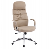 ΚΑΡΕΚΛΑ ΓΡΑΦΕΙΟΥ TEETER HM18355.02 ΜΠΕΖ PU ΔΕΡΜΑ--ΒΑΣΗ ΧΡΩΜΙΟΥ 67x66x121Υεκ