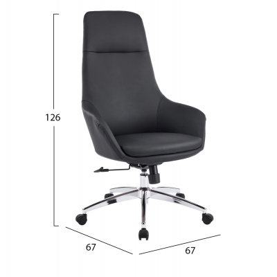 ΚΑΡΕΚΛΑ ΓΡΑΦΕΙΟΥ BEKKER HM18359.01 ΜΑΥΡΟ PU ΔΕΡΜΑ--ΒΑΣΗ ΧΡΩΜΙΟΥ 67x67x126Υεκ ΚΑΡΕΚΛΑ ΓΡΑΦΕΙΟΥ BEKKER HM18359.01 ΜΑΥΡΟ PU ΔΕΡΜΑ--ΒΑΣΗ ΧΡΩΜΙΟΥ 67x67x126Υεκ