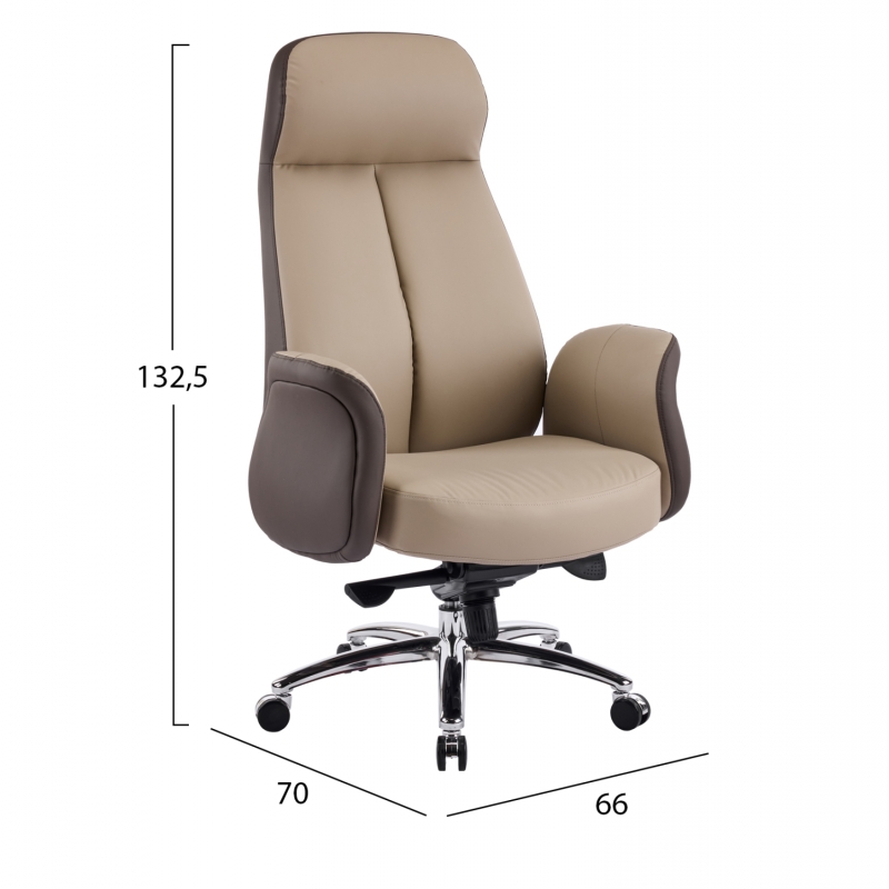 ΚΑΡΕΚΛΑ ΓΡΑΦΕΙΟΥ DRAMON HM18356.02 ΜΠΕΖ-ΚΑΦΕ PU ΔΕΡΜΑ--ΒΑΣΗ ΧΡΩΜΙΟΥ 66x70x132.5Υεκ ΚΑΡΕΚΛΑ ΓΡΑΦΕΙΟΥ DRAMON HM18356.02 ΜΠΕΖ-ΚΑΦΕ PU ΔΕΡΜΑ--ΒΑΣΗ ΧΡΩΜΙΟΥ 66x70x132.5Υεκ