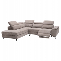 ΚΑΝΑΠΕΣ ΑΡΙΣΤΕΡΗ ΓΩΝΙΑ-ΑΝΑΚΛΙΣΗ & ΑΠΟΘ.ΧΩΡΟΣ-RESTRO HM3339.02L ΜΠΕΖ ΥΦΑΣΜΑ 284x224x76Υεκ