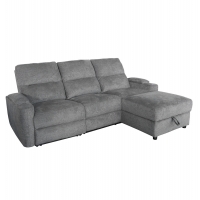 ΚΑΝΑΠΕΣ ΔΕΞΙΑ ΓΩΝΙΑ SYNTHIA HM3308.03R ΑΝΑΚΛΙΣΗ & ΑΠΟΘ.ΧΩΡΟΣ--ΓΚΡΙ 246x159x97Υεκ