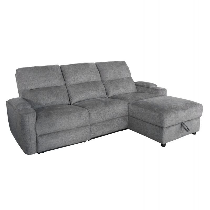 ΚΑΝΑΠΕΣ ΔΕΞΙΑ ΓΩΝΙΑ SYNTHIA HM3308.03R ΑΝΑΚΛΙΣΗ & ΑΠΟΘ.ΧΩΡΟΣ--ΓΚΡΙ 246x159x97Υεκ