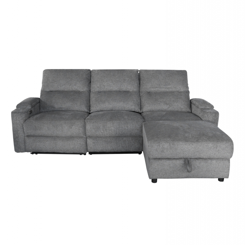 ΚΑΝΑΠΕΣ ΔΕΞΙΑ ΓΩΝΙΑ SYNTHIA HM3308.03R ΑΝΑΚΛΙΣΗ & ΑΠΟΘ.ΧΩΡΟΣ--ΓΚΡΙ 246x159x97Υεκ