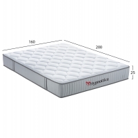 ΣΤΡΩΜΑ ΥΠΕΡΔΙΠΛΟ HYPNOTTICA HM748.06 POCKET SPRINGS--ΛΕΥΚΟ 160x200x25Υεκ.