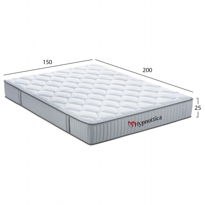 ΣΤΡΩΜΑ ΔΙΠΛΟ HYPNOTTICA HM748.05 POCKET SPRINGS--ΛΕΥΚΟ 150x200x25Υεκ. ΣΤΡΩΜΑ ΔΙΠΛΟ HYPNOTTICA HM748.05 POCKET SPRINGS--ΛΕΥΚΟ 150x200x25Υεκ.