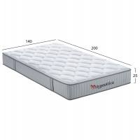 ΣΤΡΩΜΑ ΔΙΠΛΟ HYPNOTTICA HM748.04 POCKET SPRINGS--ΛΕΥΚΟ 140x200x25Υεκ.