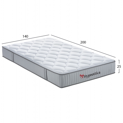 ΣΤΡΩΜΑ ΔΙΠΛΟ HYPNOTTICA HM748.04 POCKET SPRINGS--ΛΕΥΚΟ 140x200x25Υεκ. ΣΤΡΩΜΑ ΔΙΠΛΟ HYPNOTTICA HM748.04 POCKET SPRINGS--ΛΕΥΚΟ 140x200x25Υεκ.