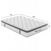 ΣΤΡΩΜΑ ΔΙΠΛΟ SILENTIUM HM749.04 POCKET SPRINGS--ΛΕΥΚΟ 140x200x30Υεκ.