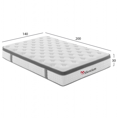 ΣΤΡΩΜΑ ΔΙΠΛΟ SILENTIUM HM749.04 POCKET SPRINGS--ΛΕΥΚΟ 140x200x30Υεκ. ΣΤΡΩΜΑ ΔΙΠΛΟ SILENTIUM HM749.04 POCKET SPRINGS--ΛΕΥΚΟ 140x200x30Υεκ.