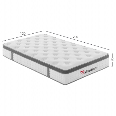 ΣΤΡΩΜΑ ΗΜΙΔΙΠΛΟ SILENTIUM HM749.02 POCKET SPRINGS--ΛΕΥΚΟ 120x200x30Υεκ. ΣΤΡΩΜΑ ΗΜΙΔΙΠΛΟ SILENTIUM HM749.02 POCKET SPRINGS--ΛΕΥΚΟ 120x200x30Υεκ.