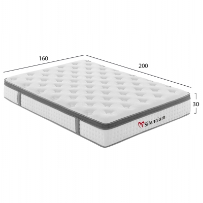 ΣΤΡΩΜΑ ΔΙΠΛΟ SILENTIUM HM749.06 POCKET SPRINGS--ΛΕΥΚΟ 160x200x30Υεκ. ΣΤΡΩΜΑ ΔΙΠΛΟ SILENTIUM HM749.06 POCKET SPRINGS--ΛΕΥΚΟ 160x200x30Υεκ.